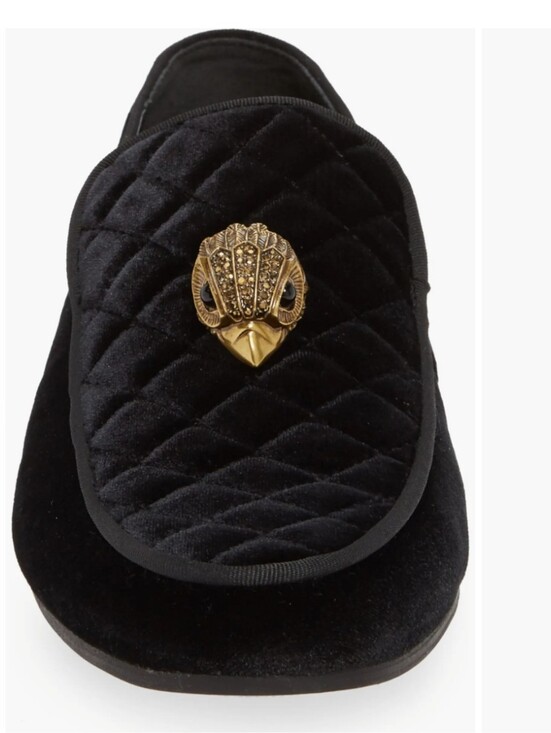 Kurt Geiger London Hugh Venetian Loafer Black Velvet Men\'s US 9, EU 42